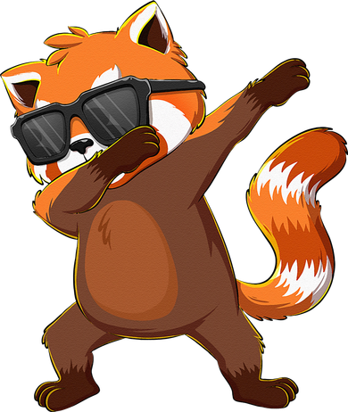 Dabbing Red Panda Wearing Sunglasses Dab Dance Women's T-Shirt