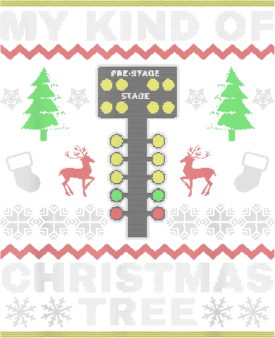 Drag Racers Racing Christmas Tree Sweater Long Sleeve Shirt