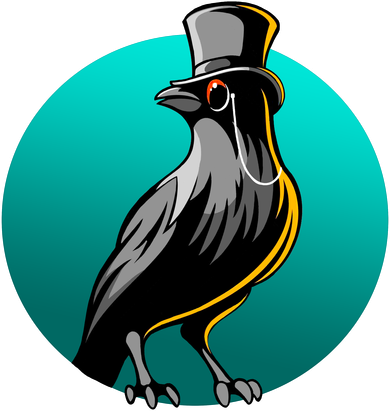 Dabber Raven Top Hat Kids Sweatshirt