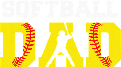 Dad Softball Apparel Yellow Softball Dad Hat