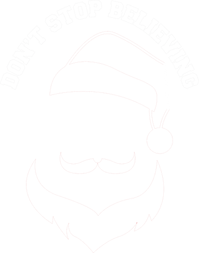 Don't Stop Believing Santa Face Women's Hoodie