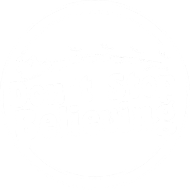 Don't Stop Believing Santa Sleigh Christmas Women's Hoodie