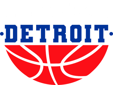 Detroit Skyline Basketball Logo Button