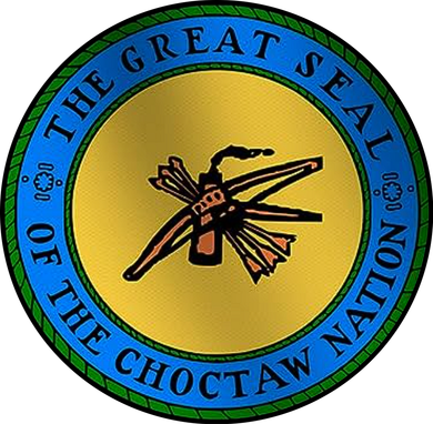Double Sided Choctaw Nation Flag Button