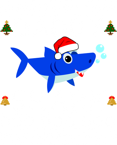 Daddy Shark Doo Doo Cute Ugly Christmas Toddler Long Sleeve