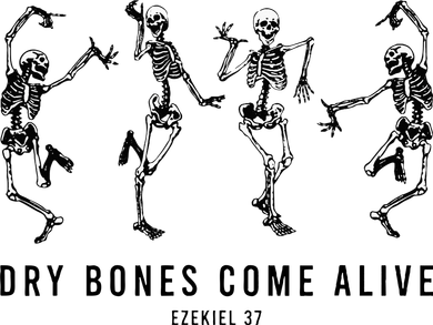 Dancing Skeleton Dry Bones Come Alive Christian Halloween Coaster