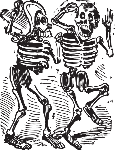 Dancing Skeletons Day Of Dead Dia De Los Muertos Kids Sweatshirt
