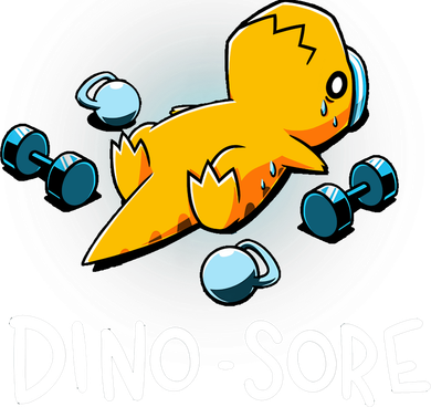 Dino Sore Funny Dinosaur Workout Gym Lifting Fitness Toddler T-Shirt
