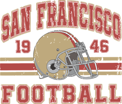 Distressed San Francisco Football Women's Tank Top