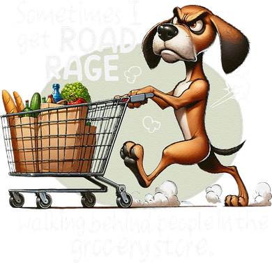 Dog Sometimes I Get Road Rage Walking Behind People Women's Long Sleeve Shirt