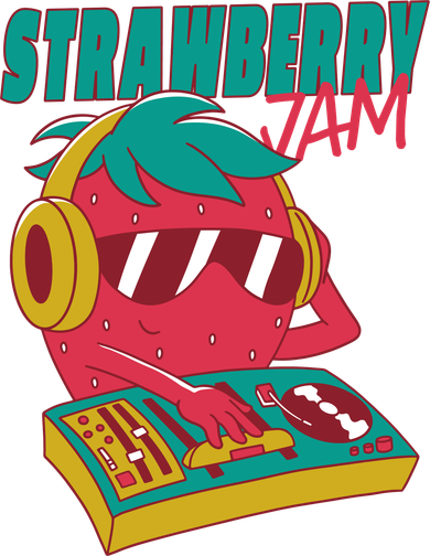 DJ Strawberry Jam Toddler Hoodie