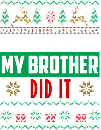 Dear Santa My Brother Did It Ugly Christmas Kids T-Shirt