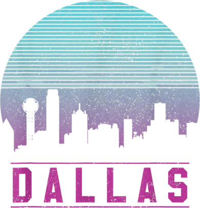 Dallas Skyline Meaningful Gift Vintage Retro Texas Gift Meaningful Gift Button