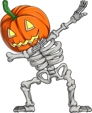 Dabbing Skeleton Pumpkin Boys Halloween Shirts, Dab Dance Beanie