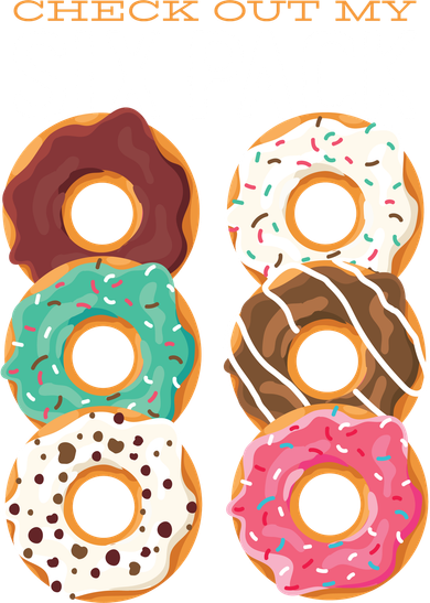 Check Out My Donut Six Pack Golf Towel