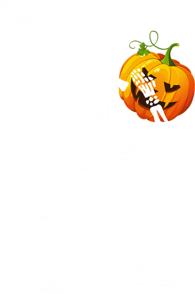 Dabbing Skeleton Pumpkin Face Halloween Beanie