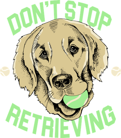 Don't Stop Retrieving Funny Golden Retriever Kids Sweatshirt