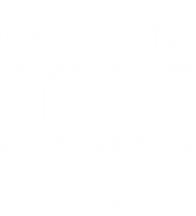 Dear Santa Sorry For The F Bombs Funny Christmas Mom Meaningful Gift Tote Bag