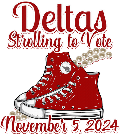Deltas Strolling To Vote November 5 2024 Chucks And Pearls Doggie Tank