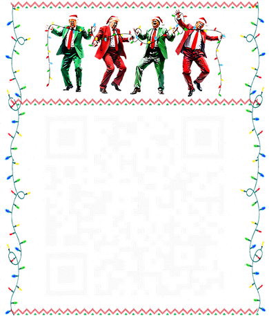 Dancing Trump Christmas Qr President 2024 Dance Code Toddler Hoodie