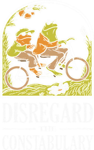 Disregard The Constabulary Graphic Funny Frog Meme Police Women's Tank Top