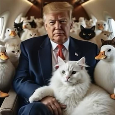Donald Trump Duck Cat Vote 2024 Tote Bag
