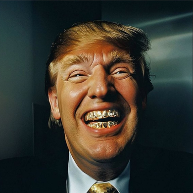 Donald Trump Grillz Teeth Coaster