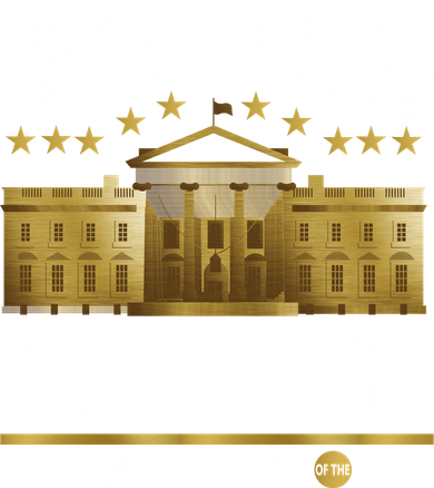 Gold White House Donald Trump 45th President Golf Towel