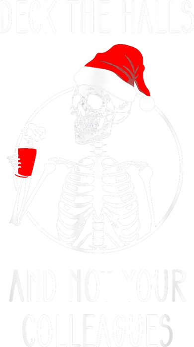 Deck The Halls And Not Your Colleagues Merry Christmas Coaster