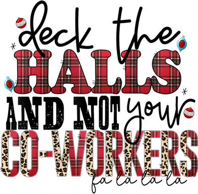 Deck The Halls And Not Your Coworkers Cool Gift Doggie Tank