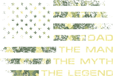 Dad The Man The Myth The Legend Fathers Day Camo US Flag Kids Sweatshirt