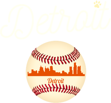 Distressed Tiger Mascot Gift Detroit Baseball Skyline Gift Tote Bag