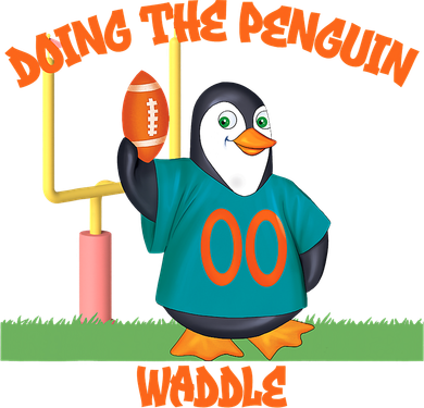 Doing The Penguin Waddle Football Touchdown Celebration Doggie Tank