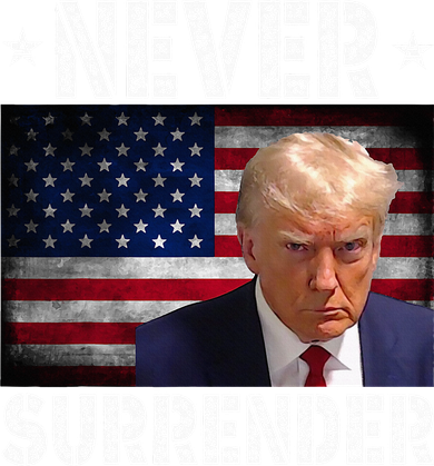 Donald Trump President Mugshot Never Surrender USA Flag Pajama Set