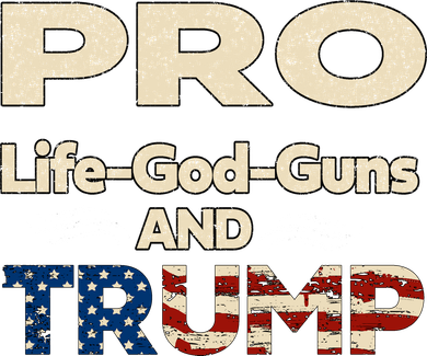 Donald Trump Pro Life God Gun Women's Sweatshirt