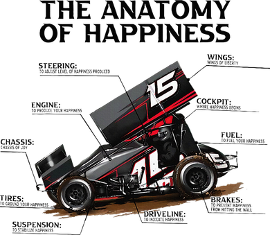 Dirt Track Sprint Cars Racing Anatomy Lover Gift Apparel Women's Tank Top