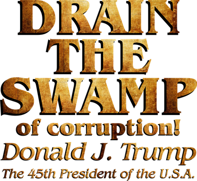 Drain The Swamp of Corruption! Donald Trump 45th President Tank Top