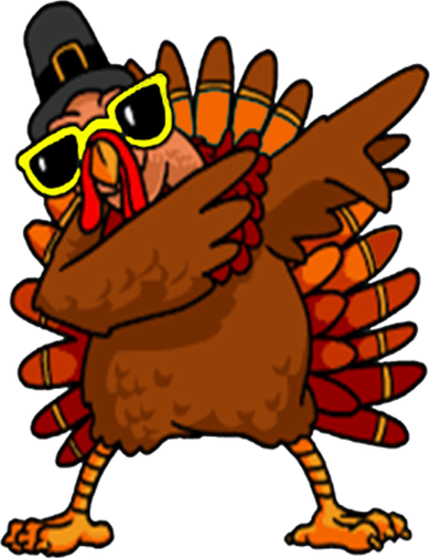Dabbing Turkey, Thanksgiving Funny Cute Baby Bodysuit