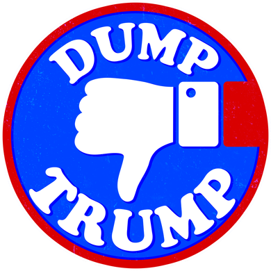 Dump Trump Emblem Kids T-Shirt