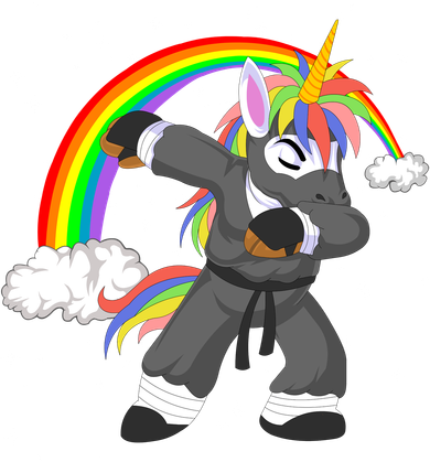 Dabbing Unicorn Ninja Toddler Long Sleeve