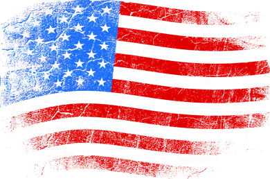 Distressed USA Waving Flag Kids T-Shirt