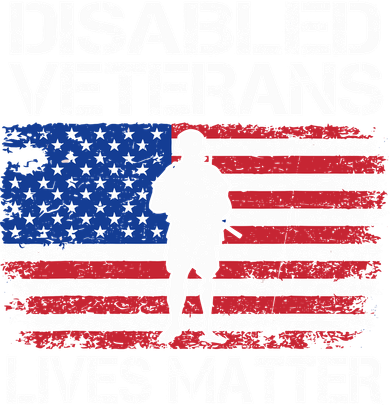 Disabled Veteran Lives Matter Flag American Us Vet Military Toddler T-Shirt