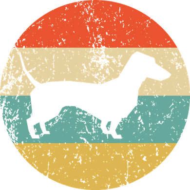 Dachshund Vintage Retro Dachshund Dog Toddler Long Sleeve