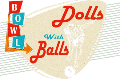 Dolls With Balls Vintage Gift Funny Retro Matching Bowling Team Women's Sweatshirt