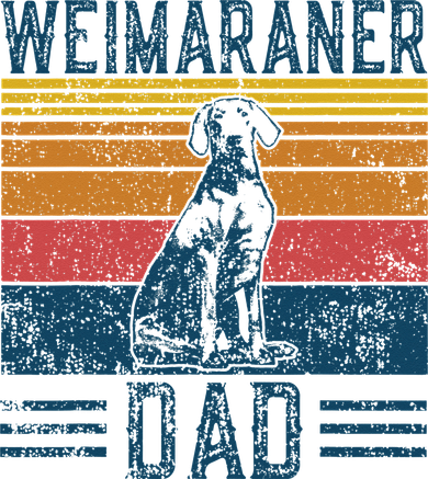 Dog Weim Dad Vintage Weimaraner Dad Women's Long Sleeve Shirt