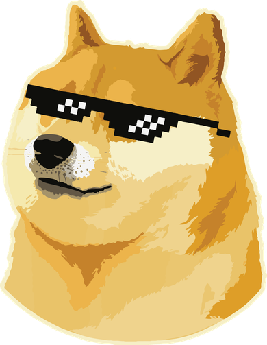Doge With Deal With It Glasses Women's Dry Zone Grid Polo