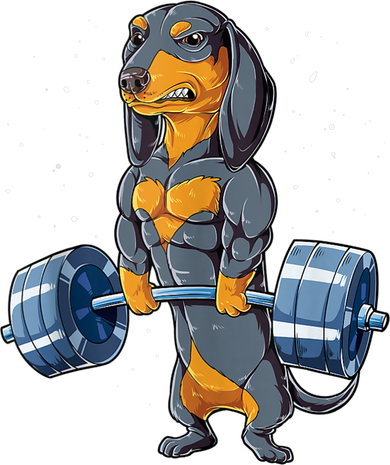 Dachshund Weightlifting Funny Gift For Deadlift Men Fitness Gym Gifts Women's Dry Zone Grid Polo