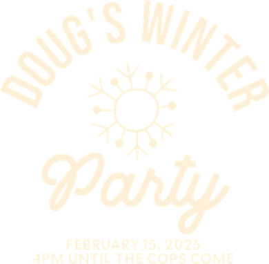 Dougs Winter Party February Coaster
