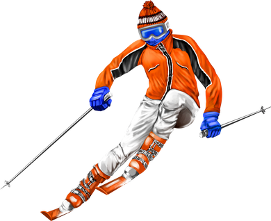 Skiing Downhill Women's Sweatshirt