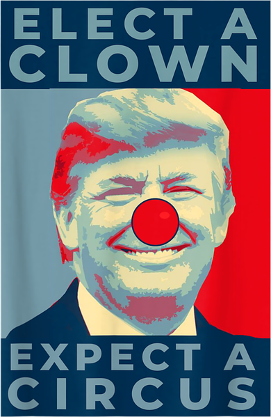 Elect A Clown Expect A Circus Impeach Antitrump Funny Women's Long Sleeve Shirt